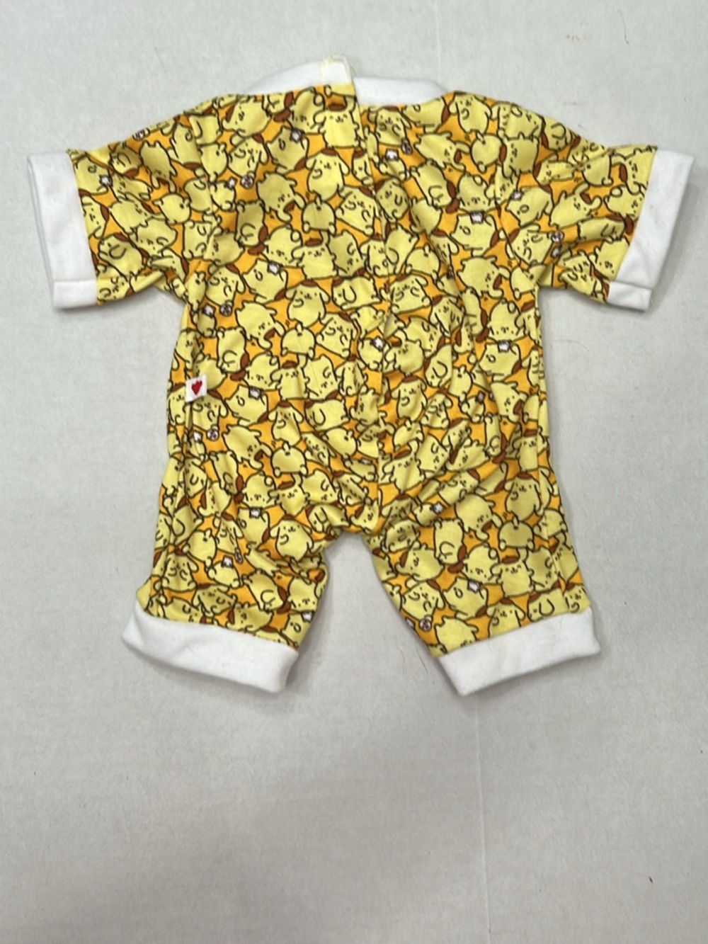 Build-A-Bear Yellow Chick Print One-Piece Bodysuit